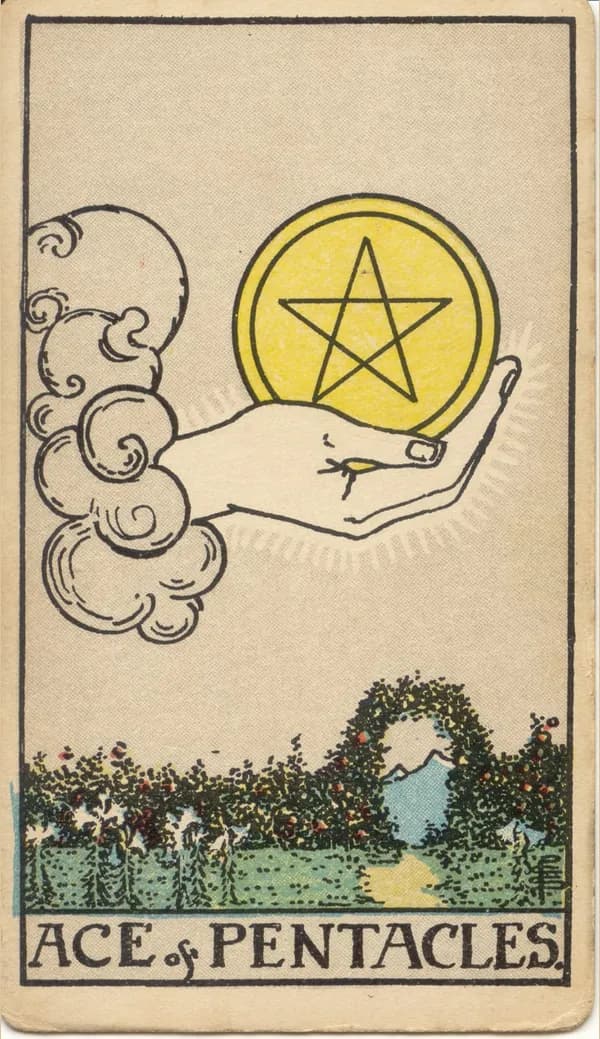 Ace of Pentacles, tarot card
