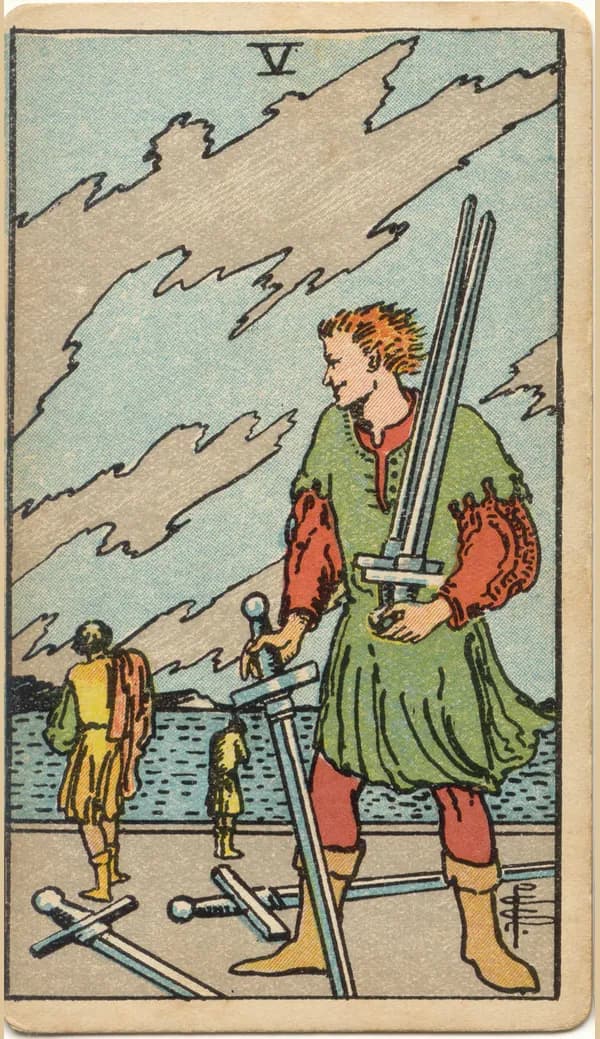 Five of Swords, tarot card