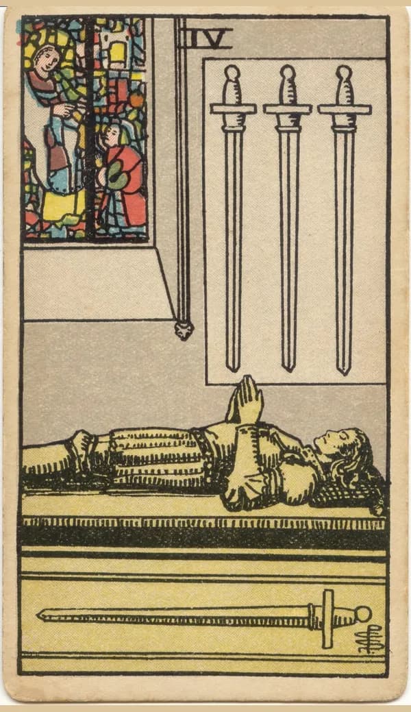 Four of Swords, tarot card