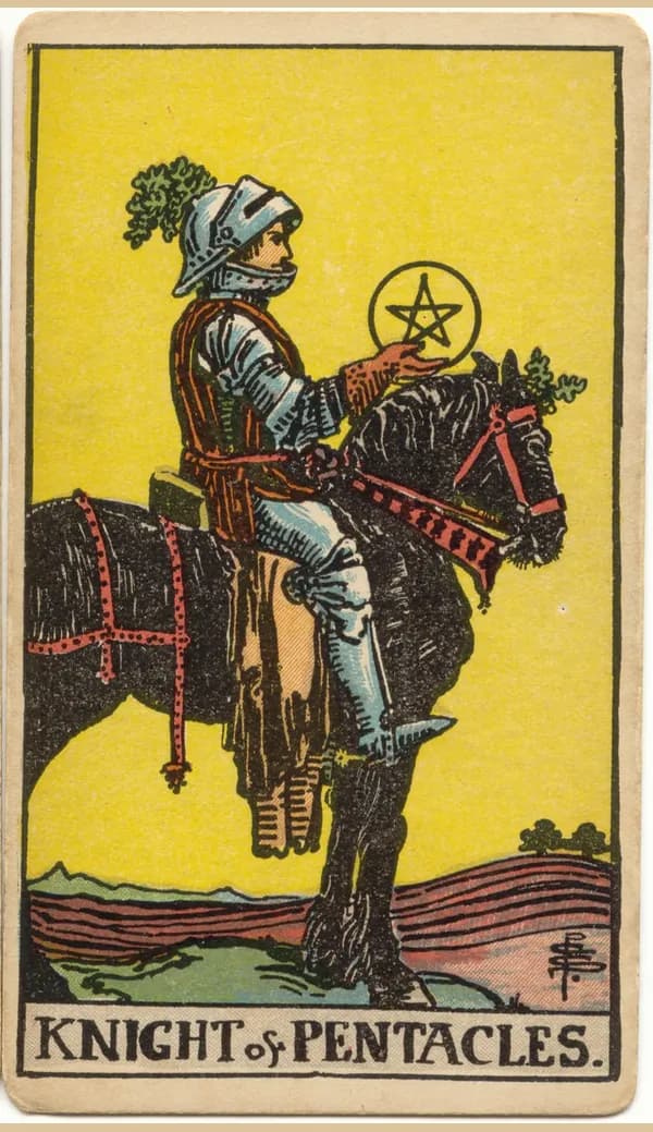 Knight of Pentacles, tarot card