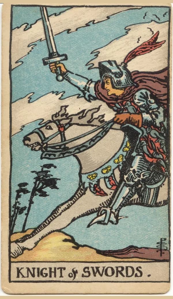 Knight of Swords, tarot card
