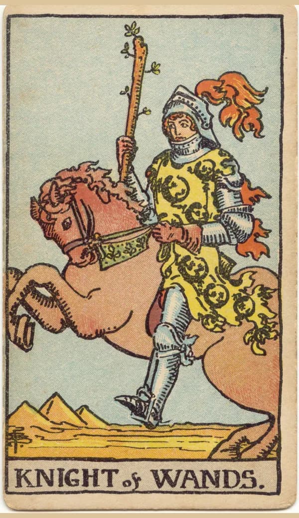 Knight of Wands, tarot card