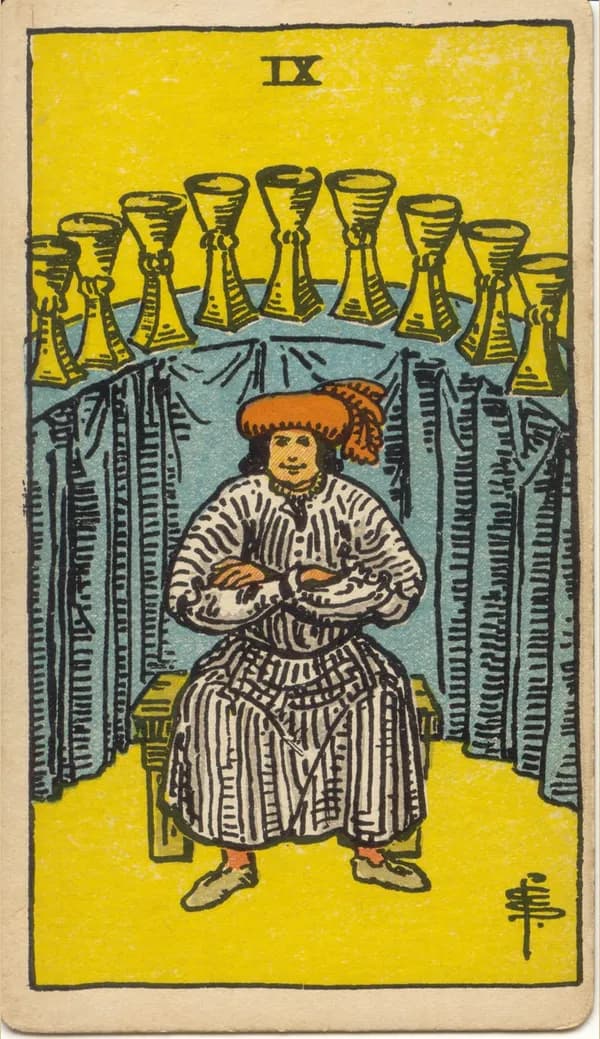 Nine of Cups, tarot card