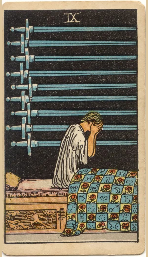 Nine of Swords, tarot card