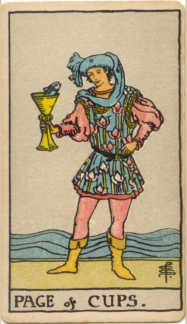 Page of Cups, tarot card