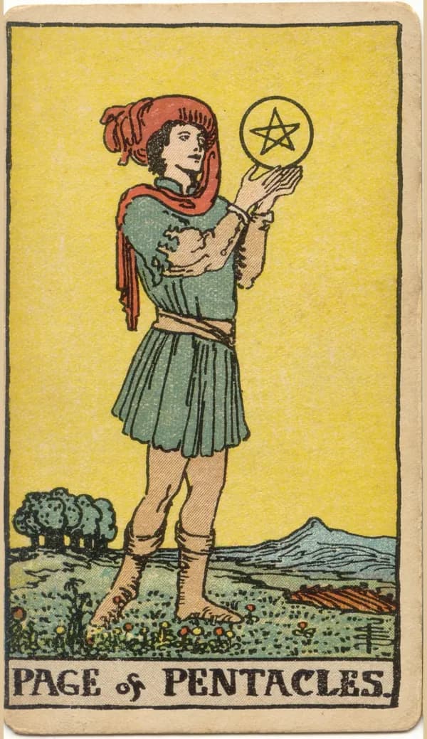 Page of Pentacles, tarot card
