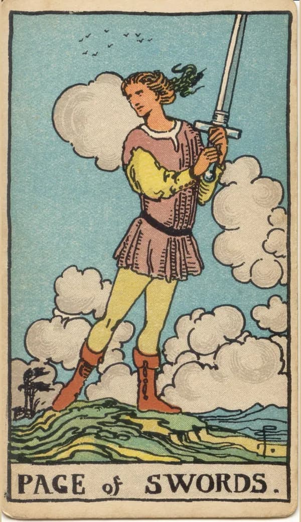 Page of Swords, tarot card