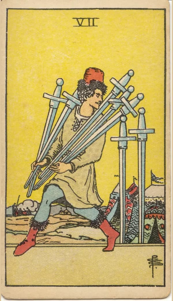 Seven of Swords, tarot card
