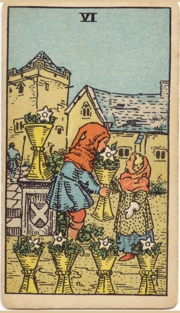 Six of Cups, tarot card