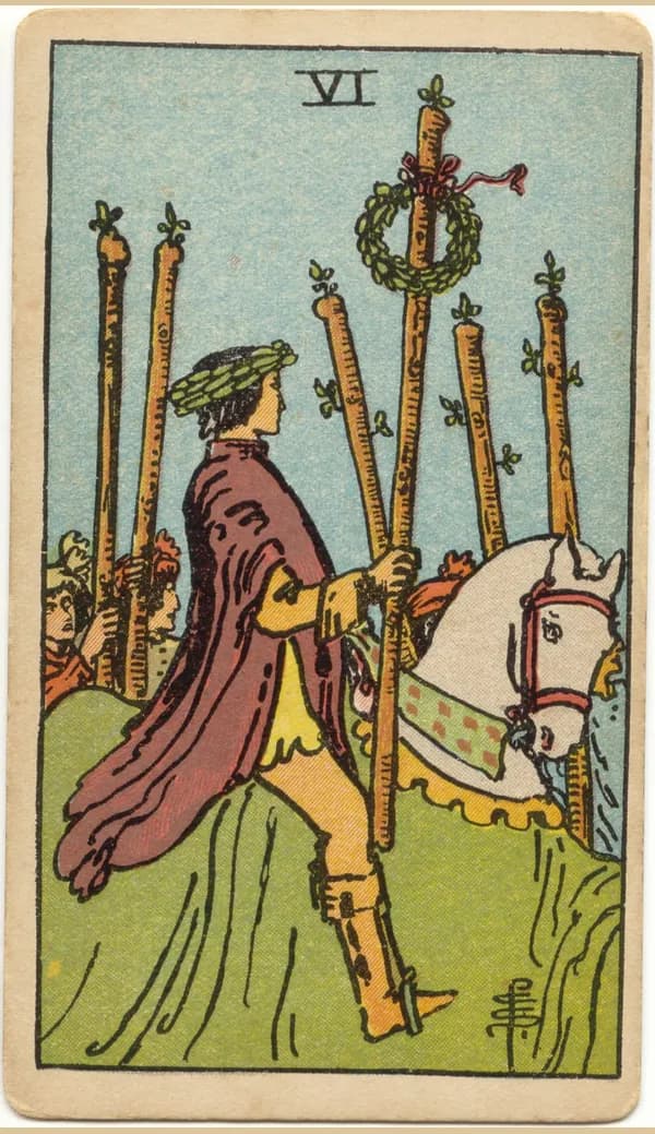 Six of Wands, tarot card