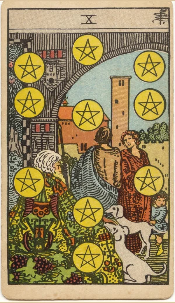 Ten of Pentacles, tarot card