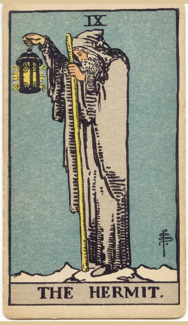 The Hermit, tarot card
