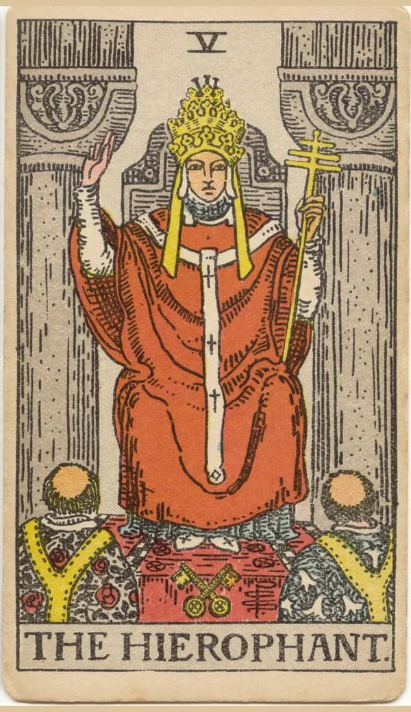 The Hierophant, tarot card