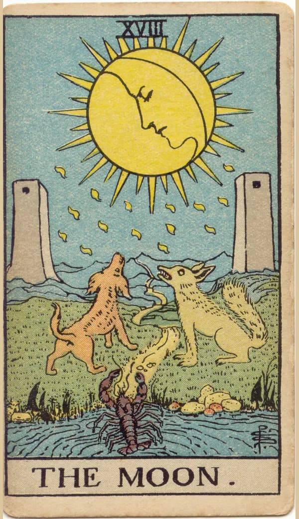 The Moon, tarot card