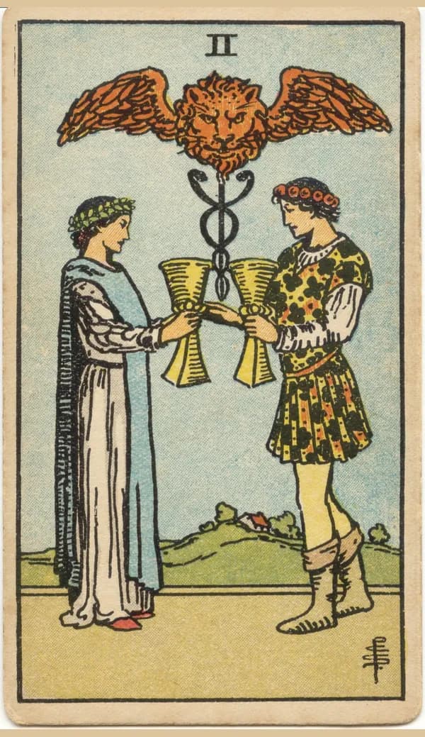 Two of Cups, tarot card