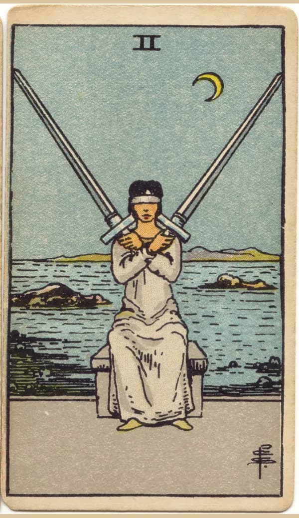 Two of Swords, tarot card