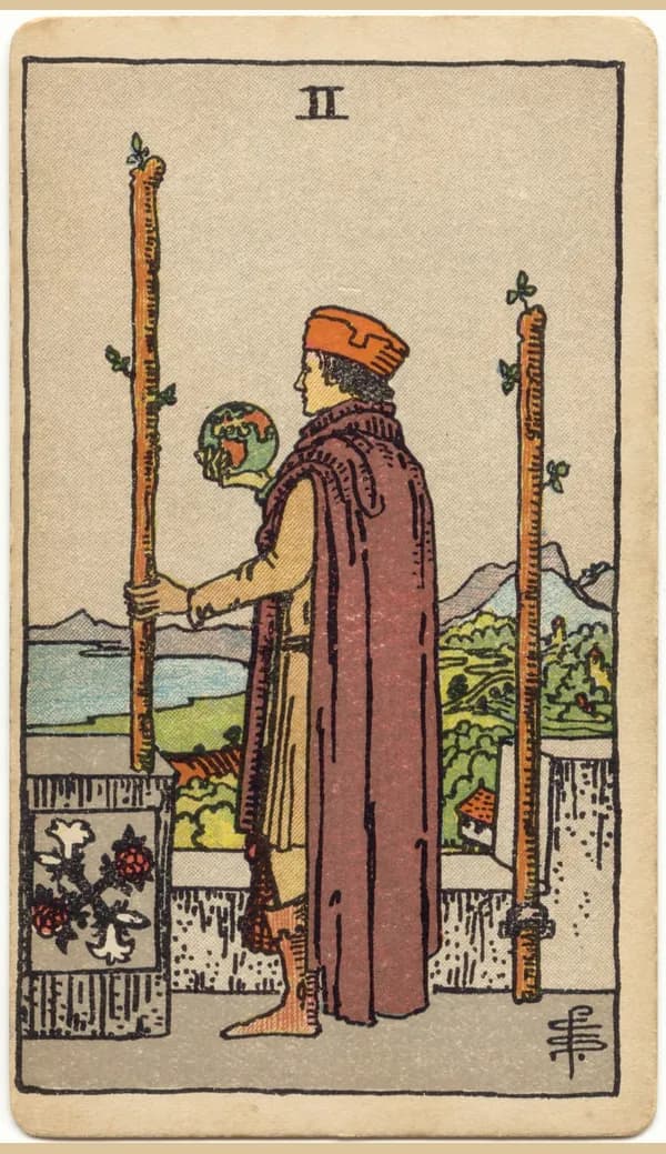 Two of Wands, tarot card