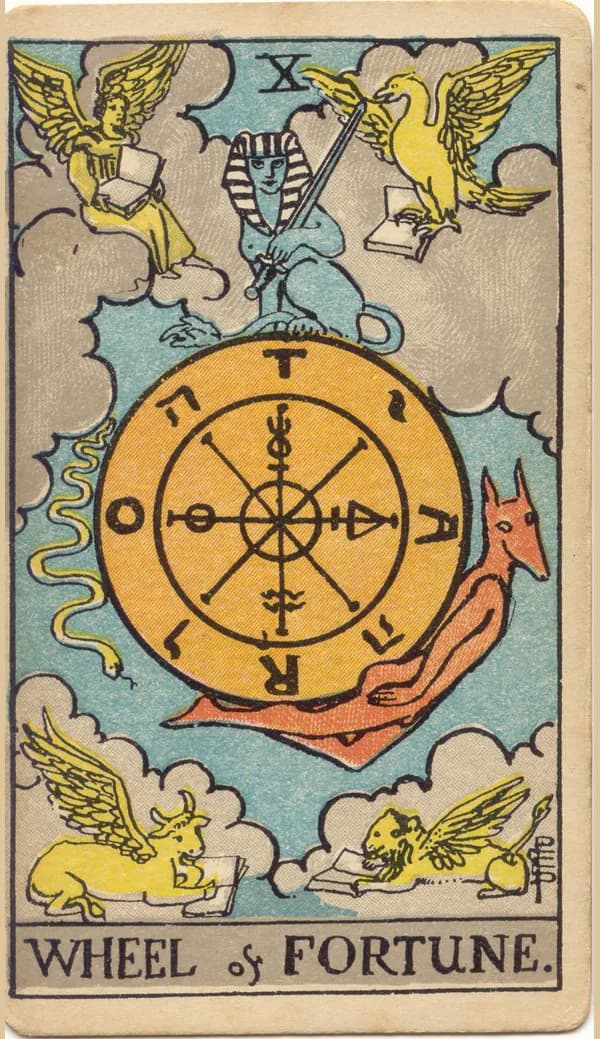 Back of a tarot card