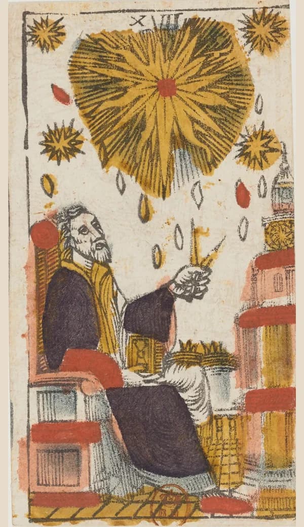Back of a tarot card
