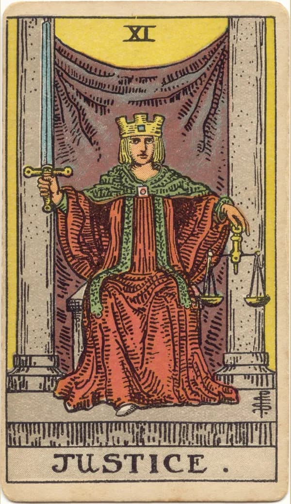 Justice, tarot card