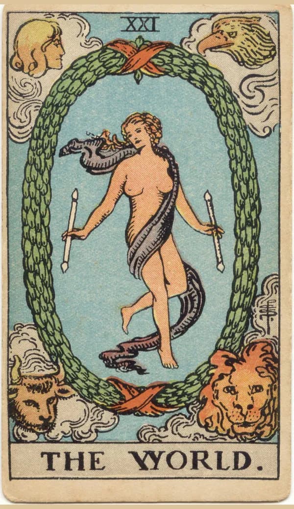 The World, tarot card